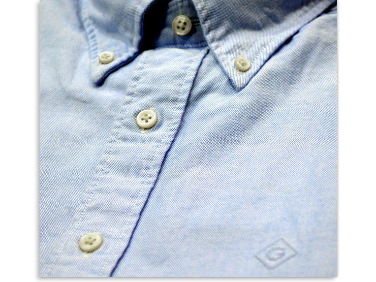 Camicia regular fit, button-down Gant in tela di cotone oxford, con logo 'diamond G' ricamato sul petto